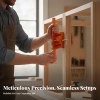 Adjustable Cabinet Door Drilling Jig Aluminum Alloy Cabinet Door Alignment Jig Threaded Rod Engraved Markings