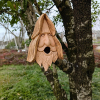 Tree Face Bird Feeder Weather-Resistant Old Man Tree Art Waterproof Old Man Face Birdhouse for Yard, Patio