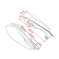 Bolt-on Motorcycle Heat Shields Aerodynamic Motorcycle Deflector Covers Contoured Easy to Install for Motorcyclists, Road Touring