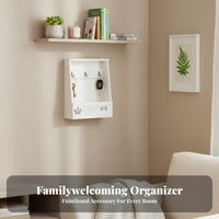 House-Shaped Cubby Shelf with Pegs Multi-Functional House-Shaped Cubby Shelf