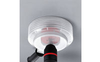 Dust Cover with Side Port Domed Hole Saw Dust Bowl Elastic Cleaner for Electricians, Ceiling Drilling