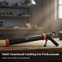 Manual Caulking Double Use Rotating Barrel Caulk Professional Grade Long-Lasting Construction for Handymen, Home Repair, Kitchen