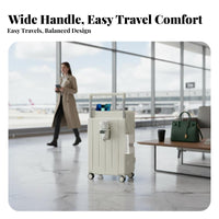 Built-in Combination Lock Multifunctional Luggage Wide Stable Handle Hardside Carry-on Lightweight Suitcase Organized Interior for Travelers, Vacatia Built-in Combination Lockrs, Business Professionals, Boarding Flights, Vacations, Airports