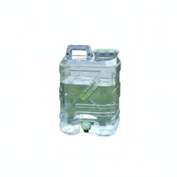 Faceted Diamond-Pattern Water Bucket Clear Water Bucket with Tap Rigid Easy to Clean for Camping