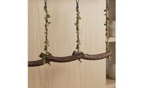 3 Pieces Parrot Perch Swing Rope Straps Parrot Swing Hanging Bird Perch Foliage-coveredWrapped Pet Accessory for Parrots, Aviary