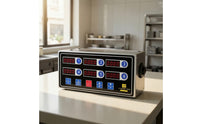 High-Contrast Digital Kitchen Timer Industrial Multi-Channel Timer Electronic Easy to Read for Restaurants