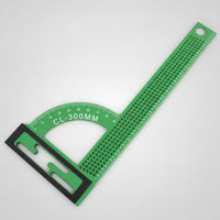 Woodworking Square Protractor Aluminum Alloy 90-Degree Angle Ruler with Protractor High Precision Carpentry Square