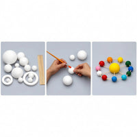 Solar System Model Kit DIY Solar Model Set Easy to Color Toy for Kids, Teachers