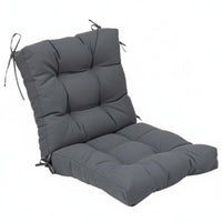 High Back Chair Cushion Breathable Single-Piece Seat and Back Cushion Soft PP Filling Seating Accessory for Patio