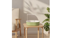 Bird Bath with Shower Compact Bird Bath with Water Circulator Oval for Pet Birds