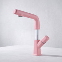 Faucet with Pull-out Sprayers Contemporary Washbasin Tap for Washroom