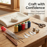 Sewing Supplies and Kit for Adults for Mending Clothes, 36-Piece for Kids Ages 8-12 with Large Eye Steel