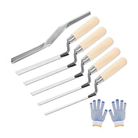 6 Pieces Tuck Pointing Trowel Lightweight Pointing Trowel Tapered Brick and Mortar Joint Tool for Masons, Home Improvers, Masonry Repair