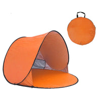 Beach Tent with Carrying Bag Compact Spring-up Beachside Tent Easy Setup Sun Cover for Beachgoers, Fishing