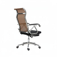 Lumbar Cushioning Reclining Ergonomic Chair Adjustable Headrest Ergonomic Recliner with Footrest Breathable Mesh posterior-office Furniture for Students, Home Users, telecommuting Workers, Dormitory, Study Room, Gaming Setup, Workstation