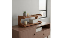 3-Tier Bamboo Seasoning Rack Space Saving Bamboo Seasoning Rack Countertop Seasoning Holder Easy to Clean Kitchen Organizer