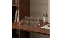 Acrylic Organizer with Trays Transparent Stepped Organizer Display Rack with Stepped Design Modern Shelf Easy to Clean