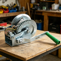 Hand Crank Winch Portable Hand Operated Winch Heavy Duty Pulling Tool for Professionals, Industrial Site, Dock, Mine