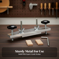 Long-Lasting Metal Construction Guitar Bridge Repair Fixture Professional Grade Acoustic Guitar Bridge Gluing Jig Portable for Luthiers