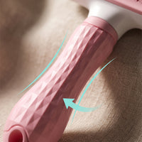 Self-Cleaning Slicker Brush Ergonomic Grooming Brush with Self-Cleaning Button Professional Non-Slip for Dogs