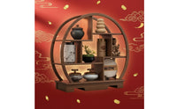 Atmospheric Decoration Chinese Wedding Dessert Table Set DIY Setup Auspicious Cloud Display Shelf Vintage Wooden Pastry Stand for Engagement Party, Banquet