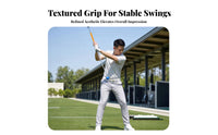 Golf Swing Stick Metal Shaft Golf Training Stick Swing Practice Rod Orange Grip Long Straight
