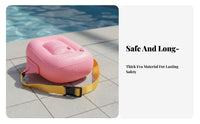 Inflatable Back Float Thickened Material Kids Adjustable Back Float Confidence Building Swim Training Bubble for Children, Adults, Backyard Pool, Lake
