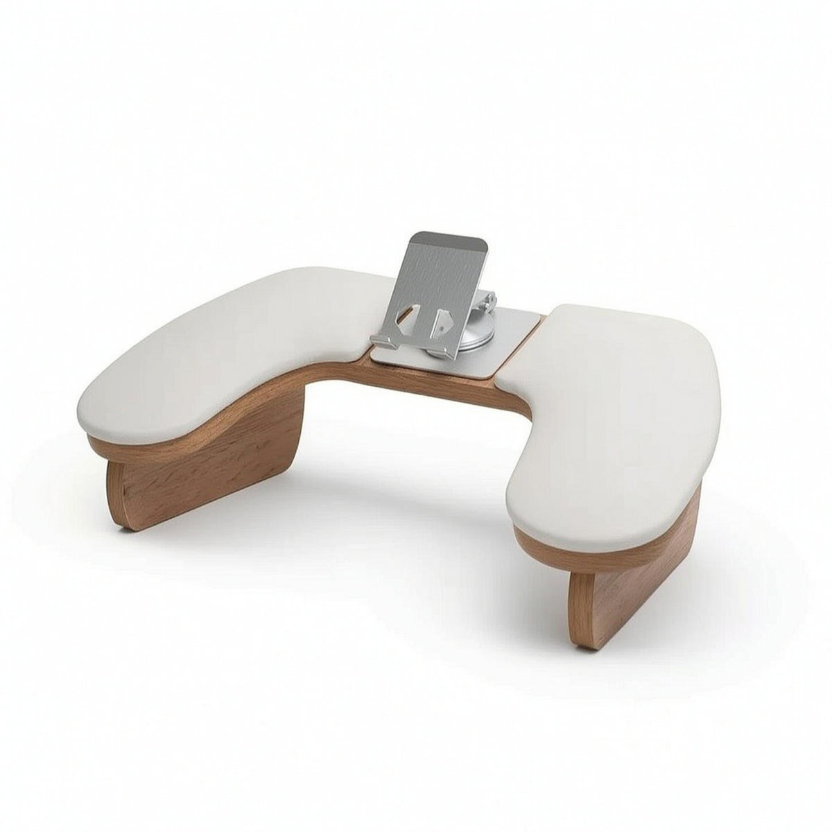 Manicure Hand Rest with Phone Holder Inclined Nail Arm Rest with Phone Holder Non-Slip Hand Cushion for Manicurists