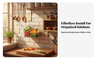 Ginger Garlic Container Easy-Mount Installation Wall Mounted Storage Box Space-Saving Wall Mounted Storage Bin for Renters, Kitchen