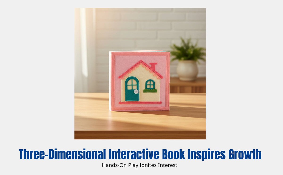Infant Fabric Quiet Book, Montessori Early Education, Soft, Tear-Resistant, 3D Cognition Toy