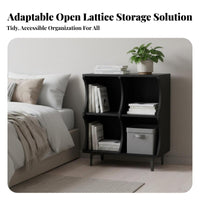 Wavy Shape adaptable Wave-Top Cabinet open Combination Storage Shelf Multi-Purpose Use Cube Organizer Stackable Design for Students, Homeowners, Renters, Bedroom, Living Room, Office, Closet