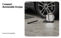 Telescopic Inspection Mirror Adjustable Reach Rotate Head Inspection Mirror Portable Stainless for Technicians, Garage