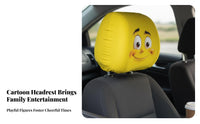 Car Headrest Cover Decorative Funny Car Headrest Stain-Resistant Resistant for Drivers, Families, Automobile, Daily Commute, Road Trips