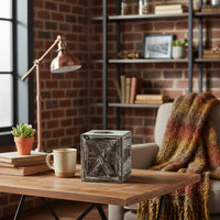 Wood Tissue Dispenser Case Decorative Vintage Tissue Box Cover Vintage-Style Home Storage for Living Room