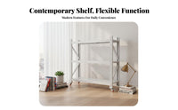360° Swivel Casters Mobile Shelving Unit with Wheels Multi-Purpose Rolling Storage Rack High Weight Capacity Rolling Utility Shelf Easy Assembly for Warehouse, Workshop, Basement