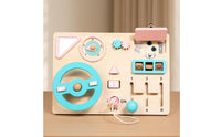 Car Driving Busy Board Screen Play Educational Busy Board Materials Fine Motor Skill Toy for Young Children