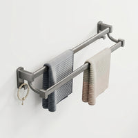 Towel Rails for Bathroom and Kitchen Use, Wall Mounted Made of Space Aluminum, No-Drill Hand and Bath Holder