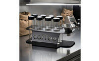 Coffee Bean Rack Cutout Coffee Display Organizer Two-Level Countertop Shelf