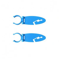 2 Pieces Plastic SUP Fastening Clip Curved Hook Paddle Board Clip Slotted Cutout Paddle Board Clamp Tooltool-Less Installation