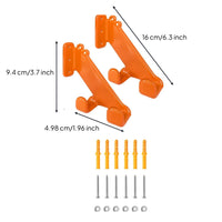 2 Pieces Chainsaw Wall Mount Heavy Duty Chainsaw Wall Hanger Organized Space-Saving for Garage, Shed