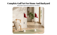 4 Pieces Numbered Flags Golf Practice Target Set White Cups Golf Putting Target Set Detachable Poles Sports Training Grip Sections