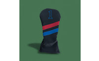Waterproof Numbered Golf Headcover Easy to Clean Golf Club Headcover Striped Design Driver Long-Range Wood Wood Hybrid Cover for Golfers