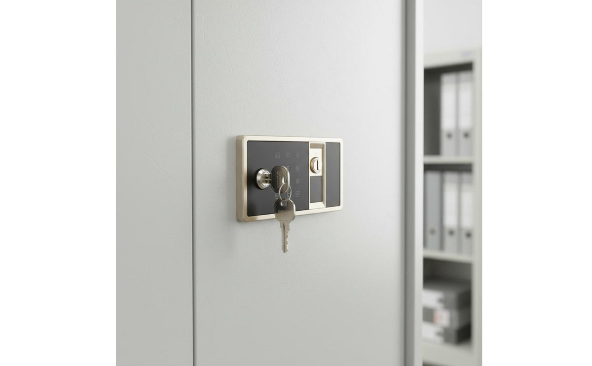 Intelligent Alarm Biometric Document Safe Large Capacity Password Protected Storage Cabinet