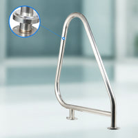Stainless Steel Pool Handrail Long-Lasting Swimming Pool Handrail Rust Proof Rustproof for Elderly