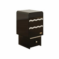 Cream design dual-level Narrow Stand Space-Saving Nightstand Minimalist Design Side Table Multi-Functional for Apartment Dwellers, Homeowners, Students, Small Spaces, Living Room, Entryway, Home Office