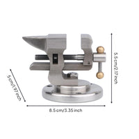 Small Bench Vise Round Base Table Vise Cast Steel Hardware Tool for Craft Work
