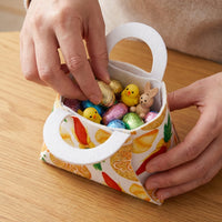 Easter Bunny Tote Bag With Handles Non-Woven Easter Bag DIY Craft Project Children's Candy Tote for Kids, Parents, Family Gatherings, School Activities
