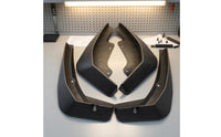 4 Pieces Front and Rear Set Black Mud Flaps Vehicle Contour Fit Curved Wheel-Arch Mud Flaps Matte Finish Wheel Arch Splash Guards Debris Guard