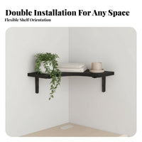 Space-Saving surfacemounted Corner Shelf Easy to Install Household Storage adaptable Display Stand Minimalist Design for Homeowners, Decor aficionados, Students, Living Room, Bedroom, Bathroom, Kitchen