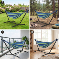 2-Person Swing Bed with Stand Portable Freestanding Swing Bed Heavy Duty Furniture Compact for Homeowners, Backyard